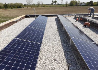 Impianto fotovoltaico 50 kWp su tetto piano - Padova, Rovigo, Treviso