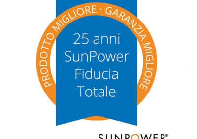 Sunpower 25 anni fiducia totale