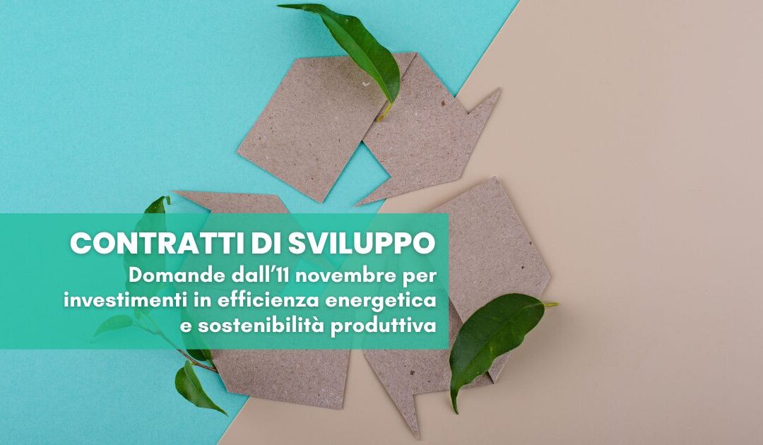 Investimenti PNRR sostenibilità produttiva – domande dall’11 novembre 2024