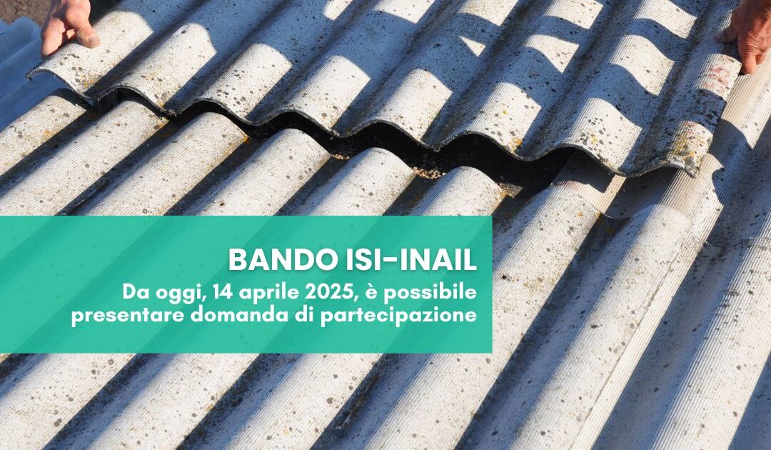 Apre oggi, 14 aprile, il bando ISI INAIL
