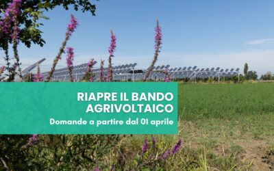 Riapre il Bando Agrivoltaico: domande dal 01 aprile
