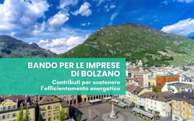 Bando provincia di Bolzano efficientamento energetico