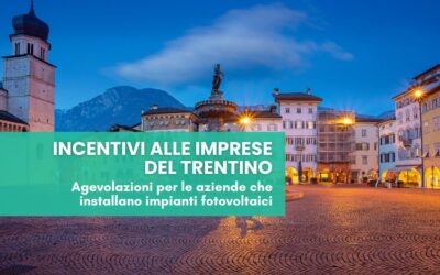 Trento: incentivi alle imprese per l’efficienza energetica
