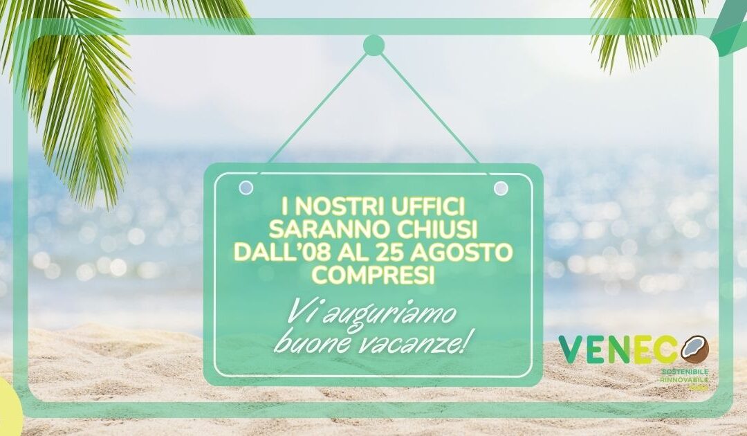 Chiusura estiva 2025