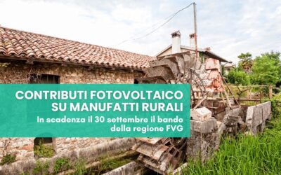 In scadenza il bando FVG per fotovoltaico nelle PMI agricole