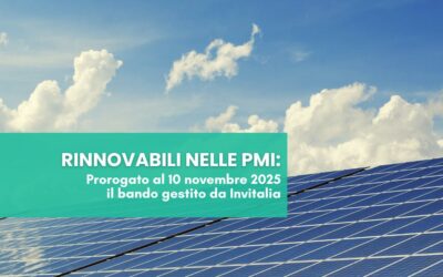 Prorogato il bando per l’efficienza energetica nelle PMI