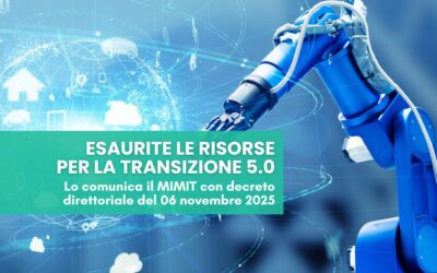 Esaurite le risorse del Piano Transizione 5.0