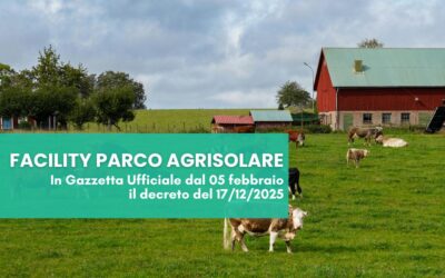 Facility Parco Agrisolare: pubblicato in Gazzetta Ufficiale il decreto