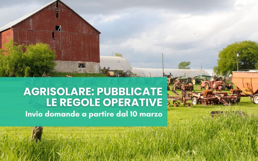 Bando Agrisolare Regole Operative