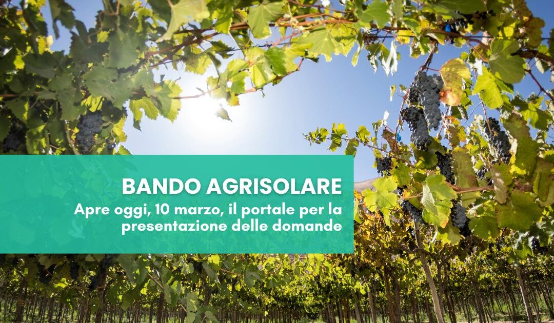 Apertura Bando Agrisolare 2026