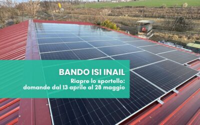 Bando Isi Inail: presentazione domande dal 13 aprile