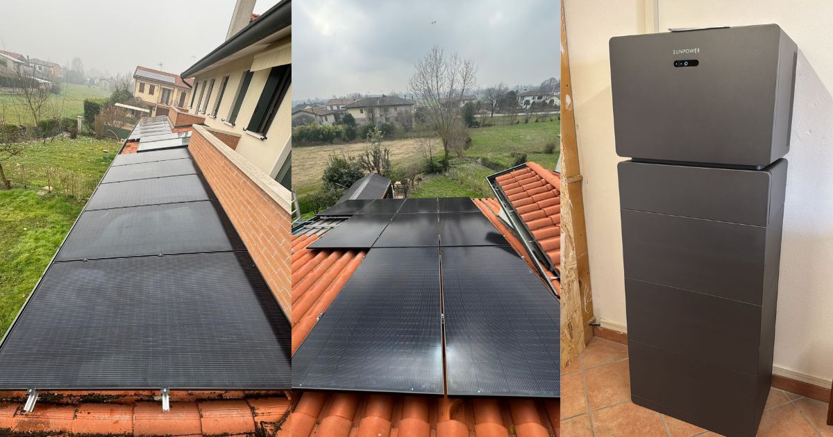 Foto installazione SunPower Energy Storage