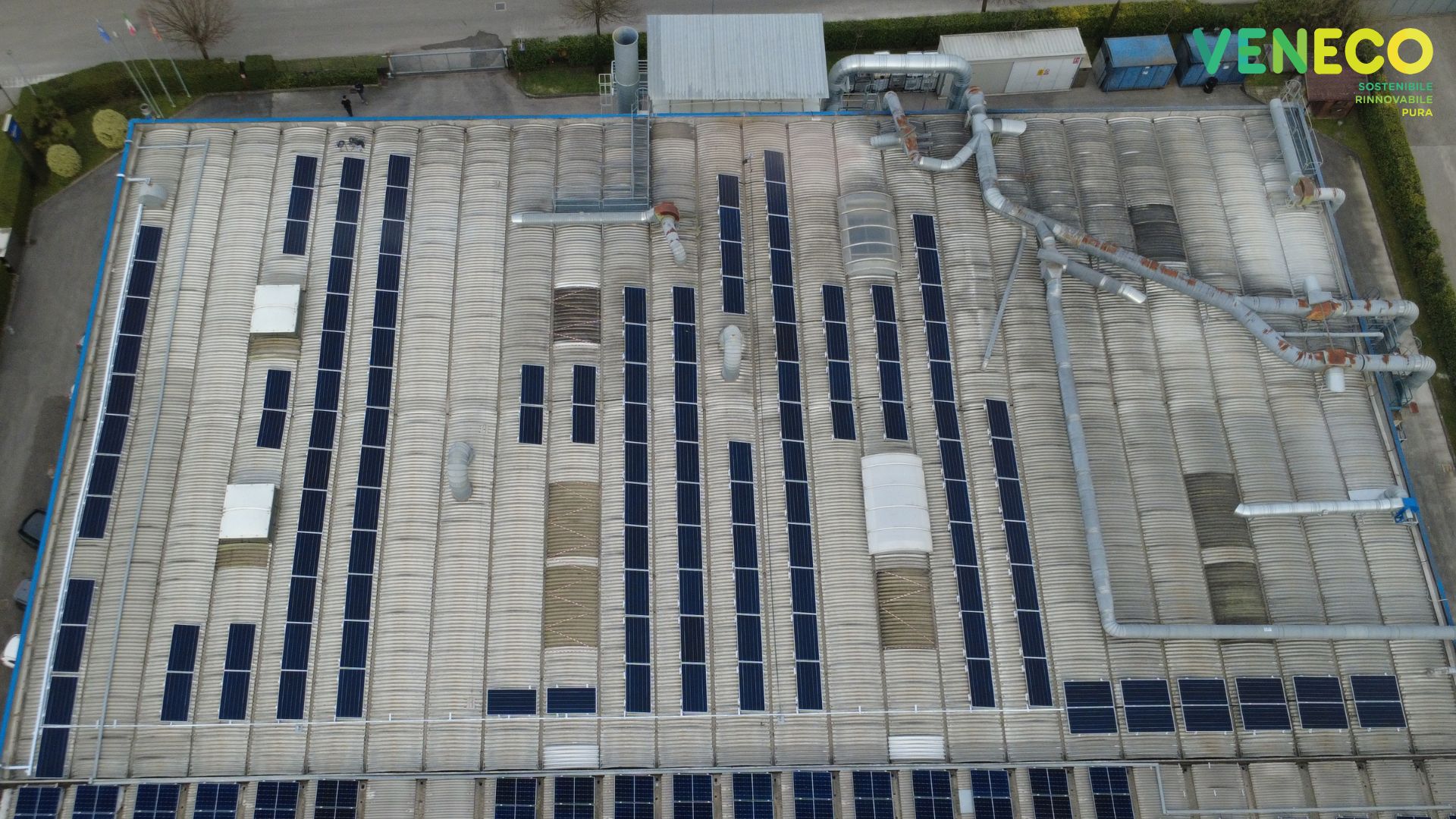 Impianto fotovoltaico industriale Veneco CER