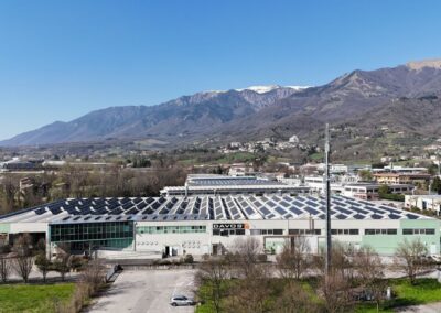 Impianto fotovoltaico industriale da 600 kWp in provincia di Treviso