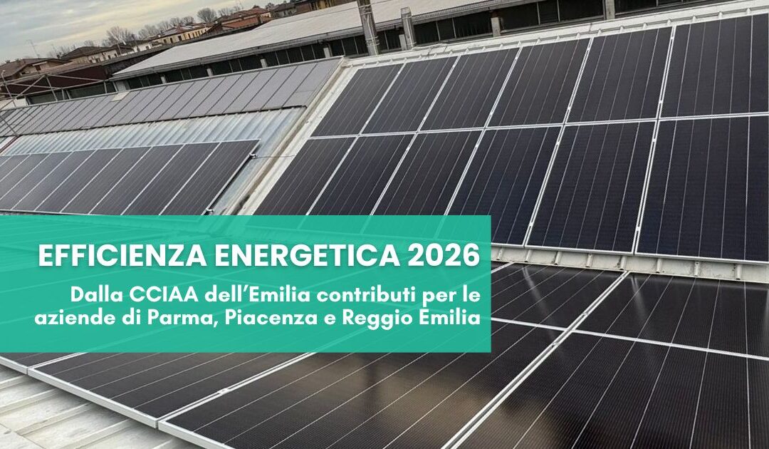 Bando Efficienza Energetica 2026 - CCIAA dell'Emilia