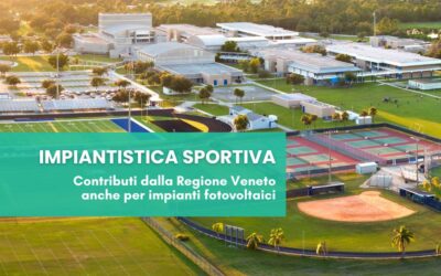 Bando Regione Veneto per gli impianti sportivi: contributi anche per il fotovoltaico