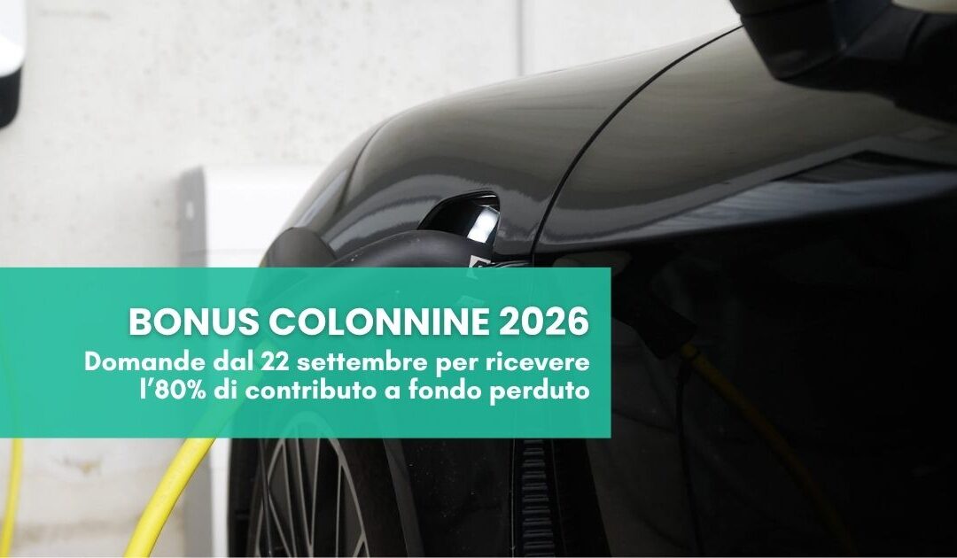 Bonus colonnine 2026