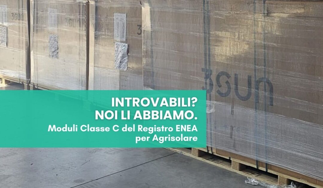 Moduli fotovoltaici Classe C Agrisolare